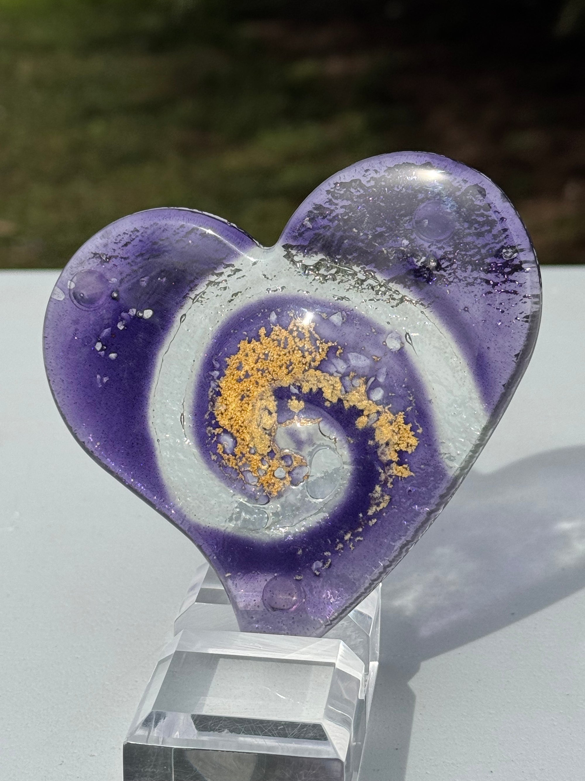 Nefeli Mauve Coaster (Heart)