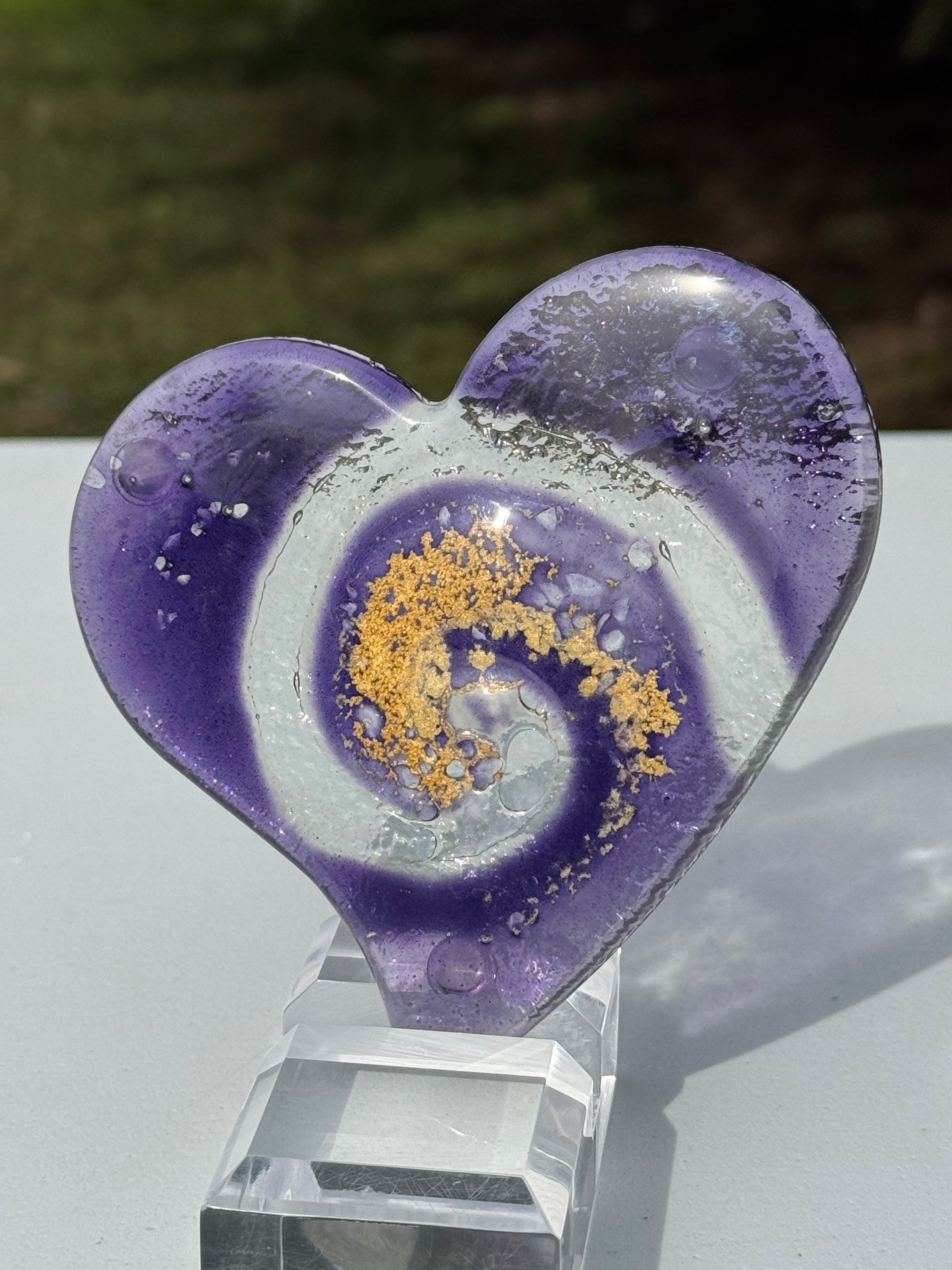 Nefeli Mauve Coaster (Heart)