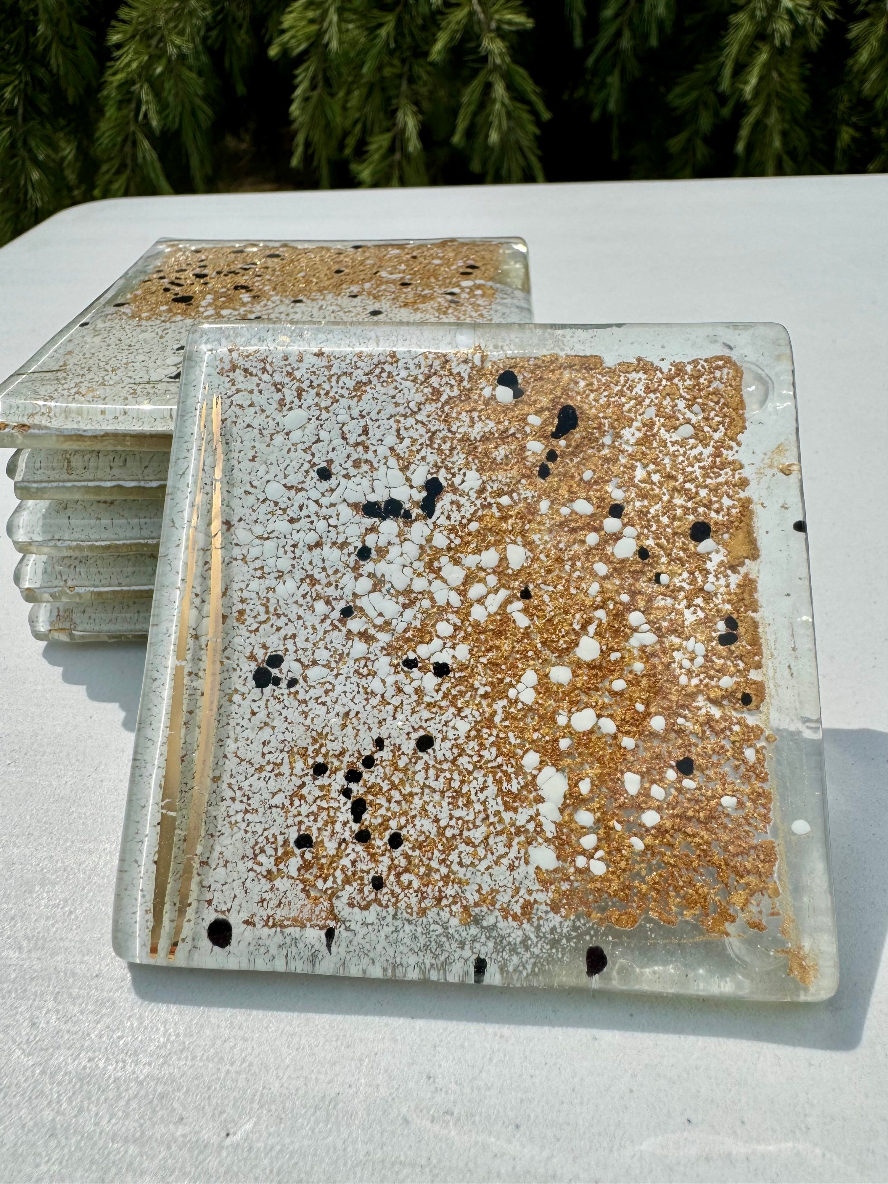 Golden Frost Coaster (Square)