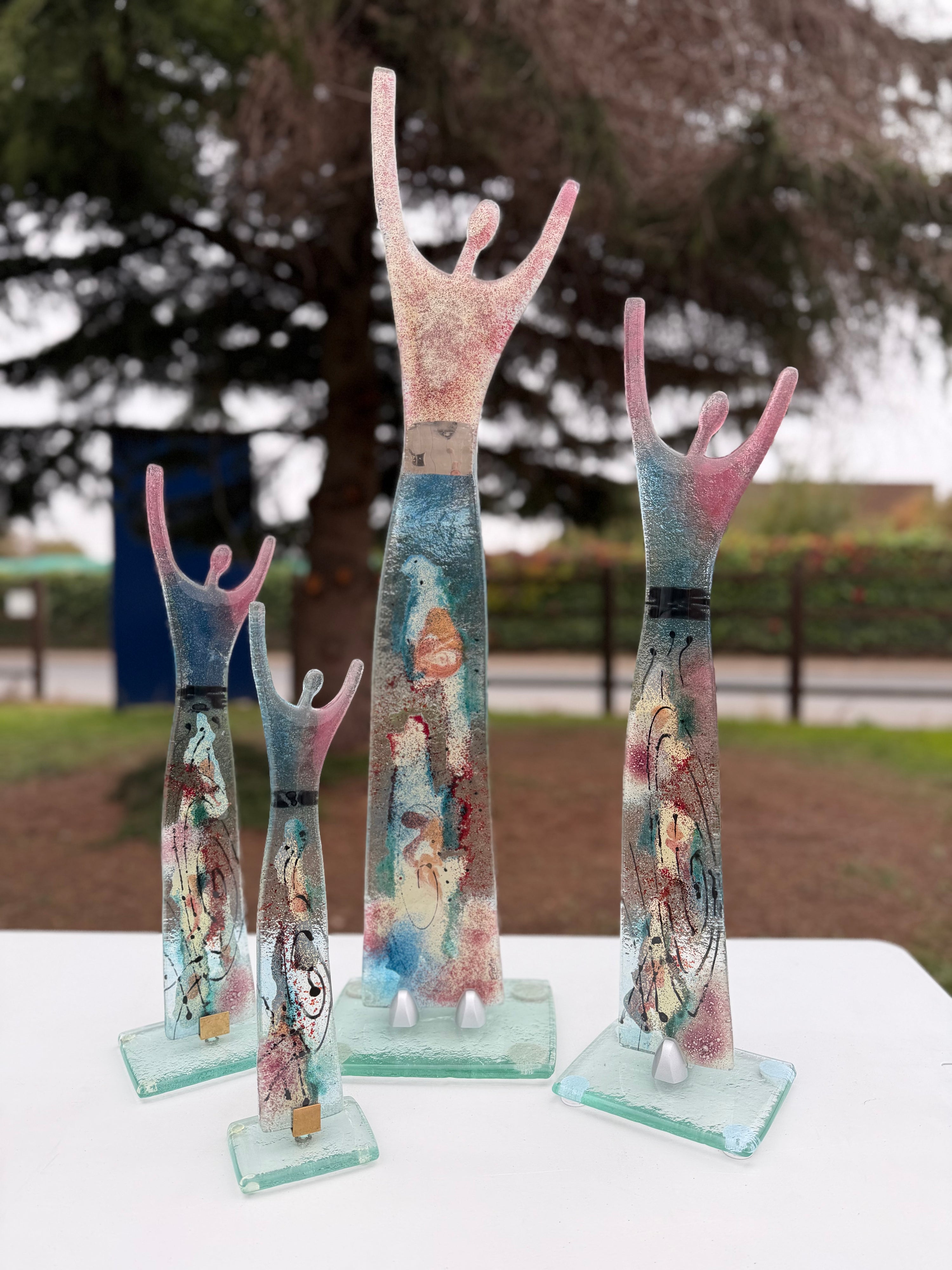 Fused Glass Statue - Galaxy