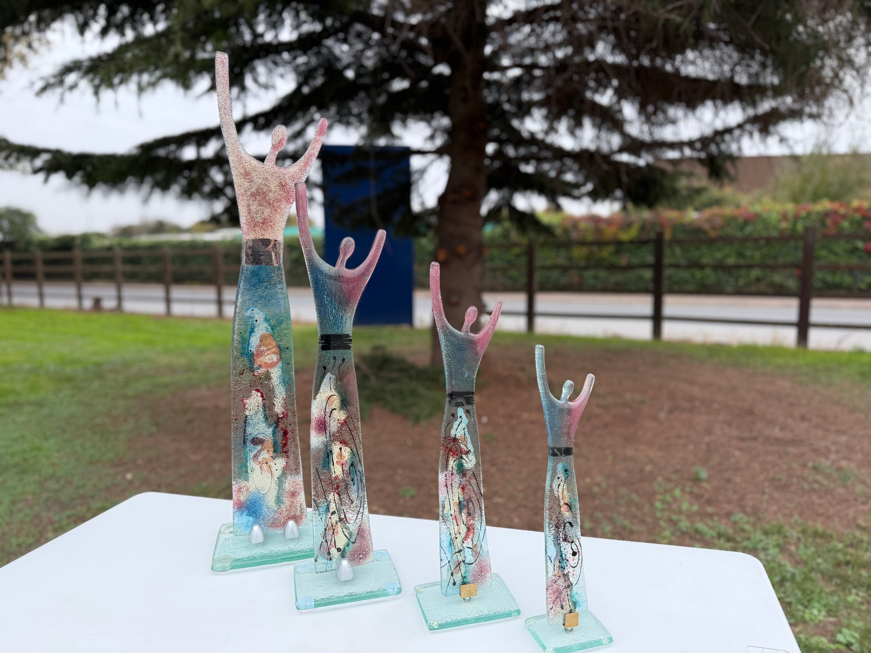 Fused Glass Statue - Galaxy