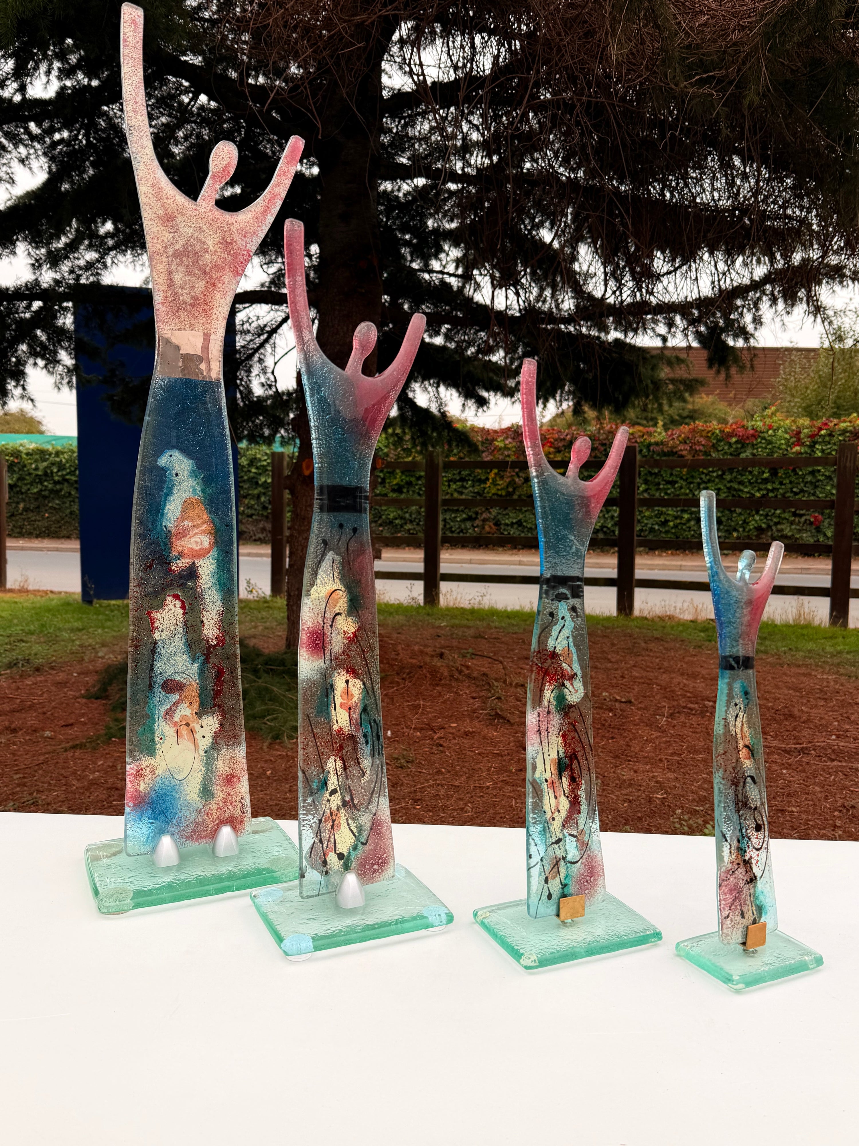 Fused Glass Statue - Galaxy
