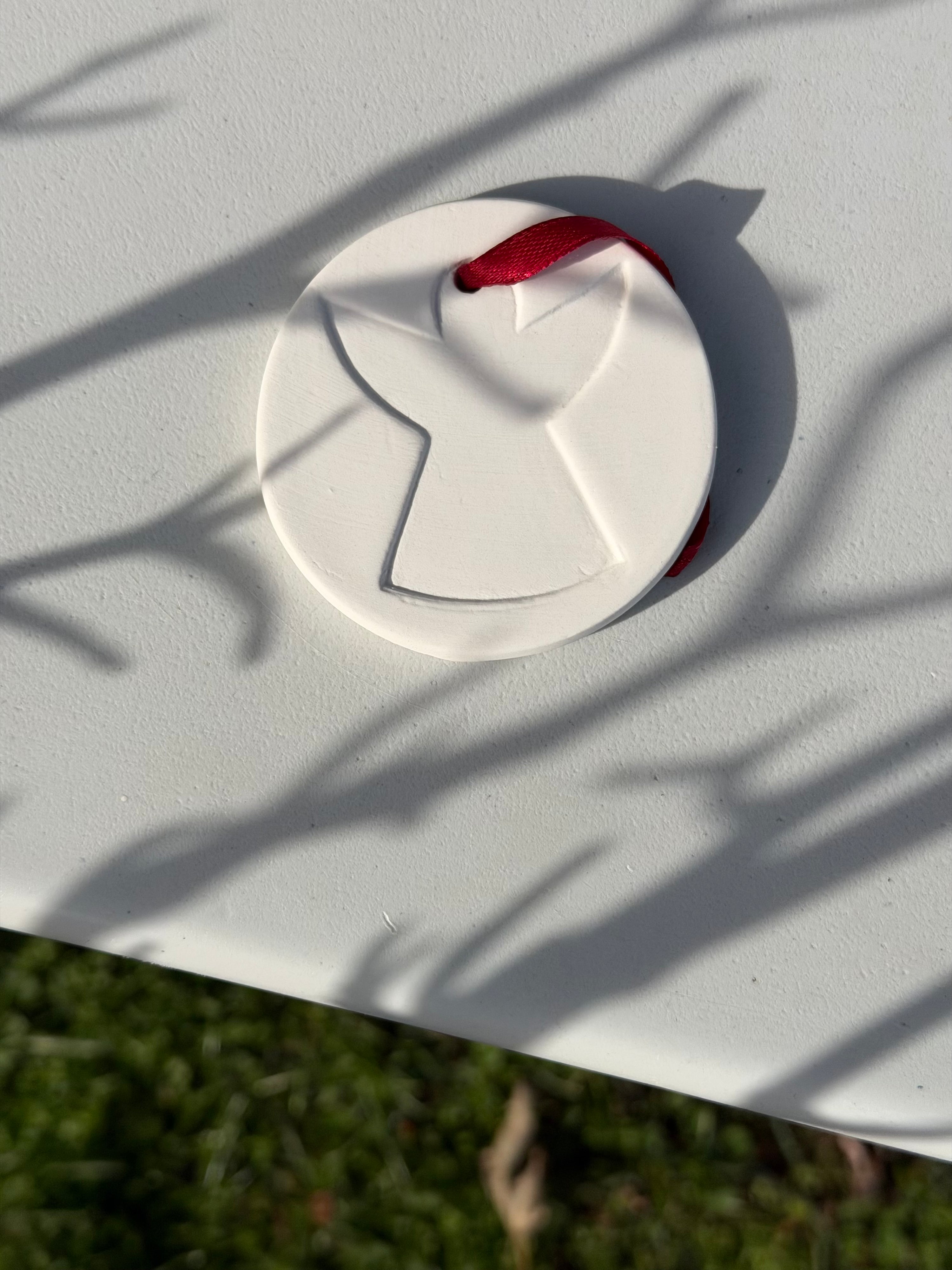 Ceramic Angel Hanging Disk