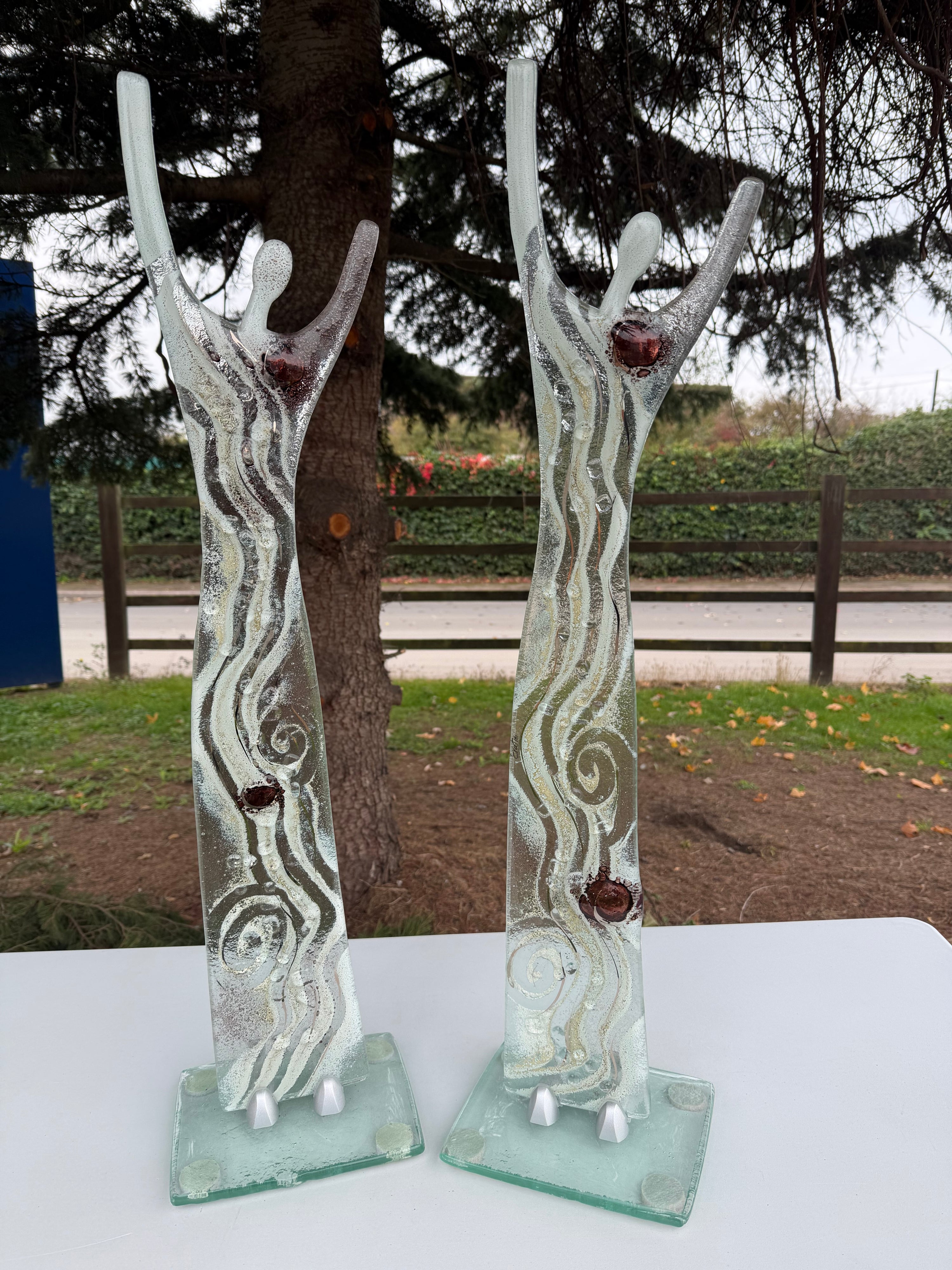 Fused Glass Statue - Crystal