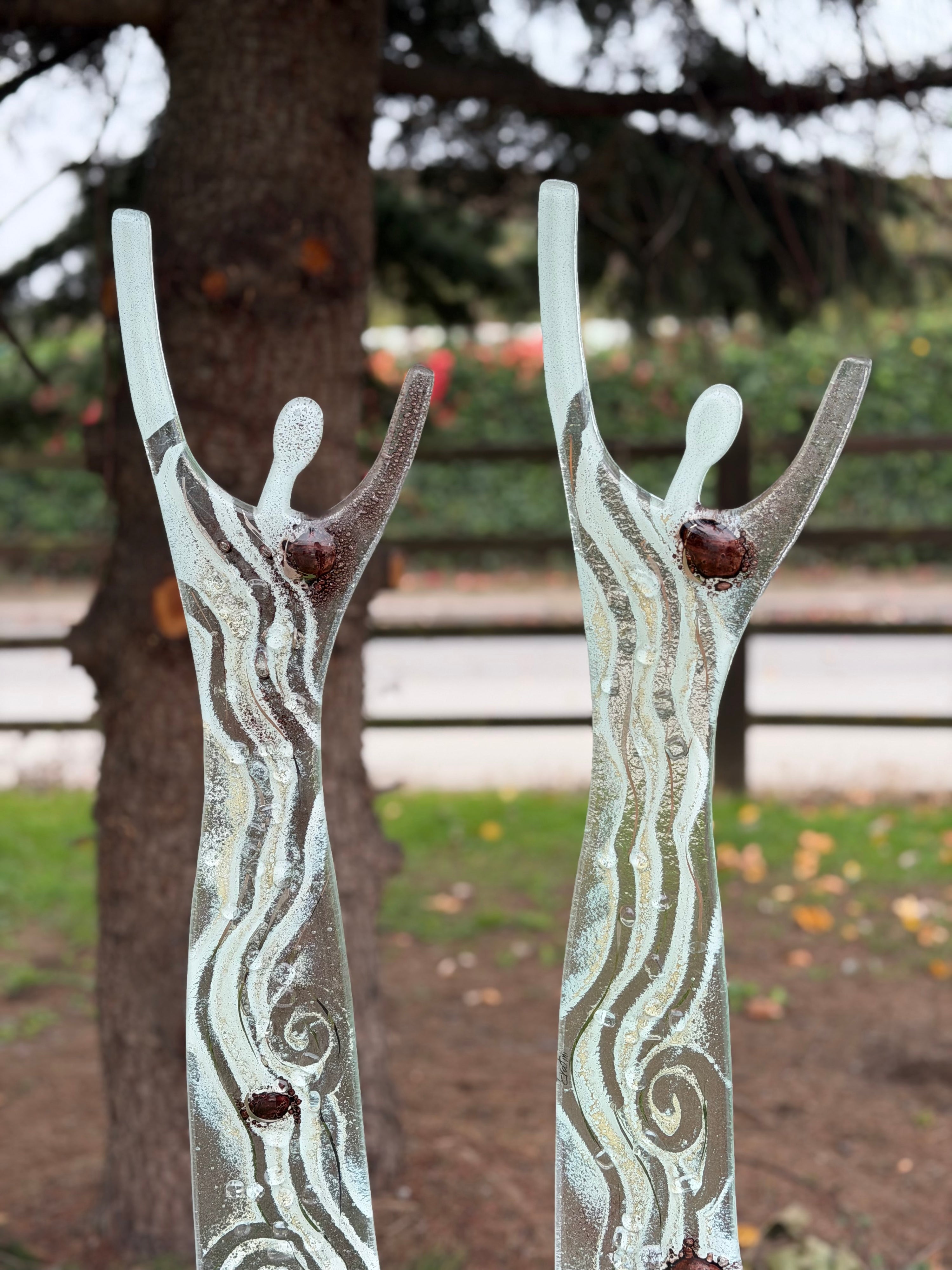 Fused Glass Statue - Crystal