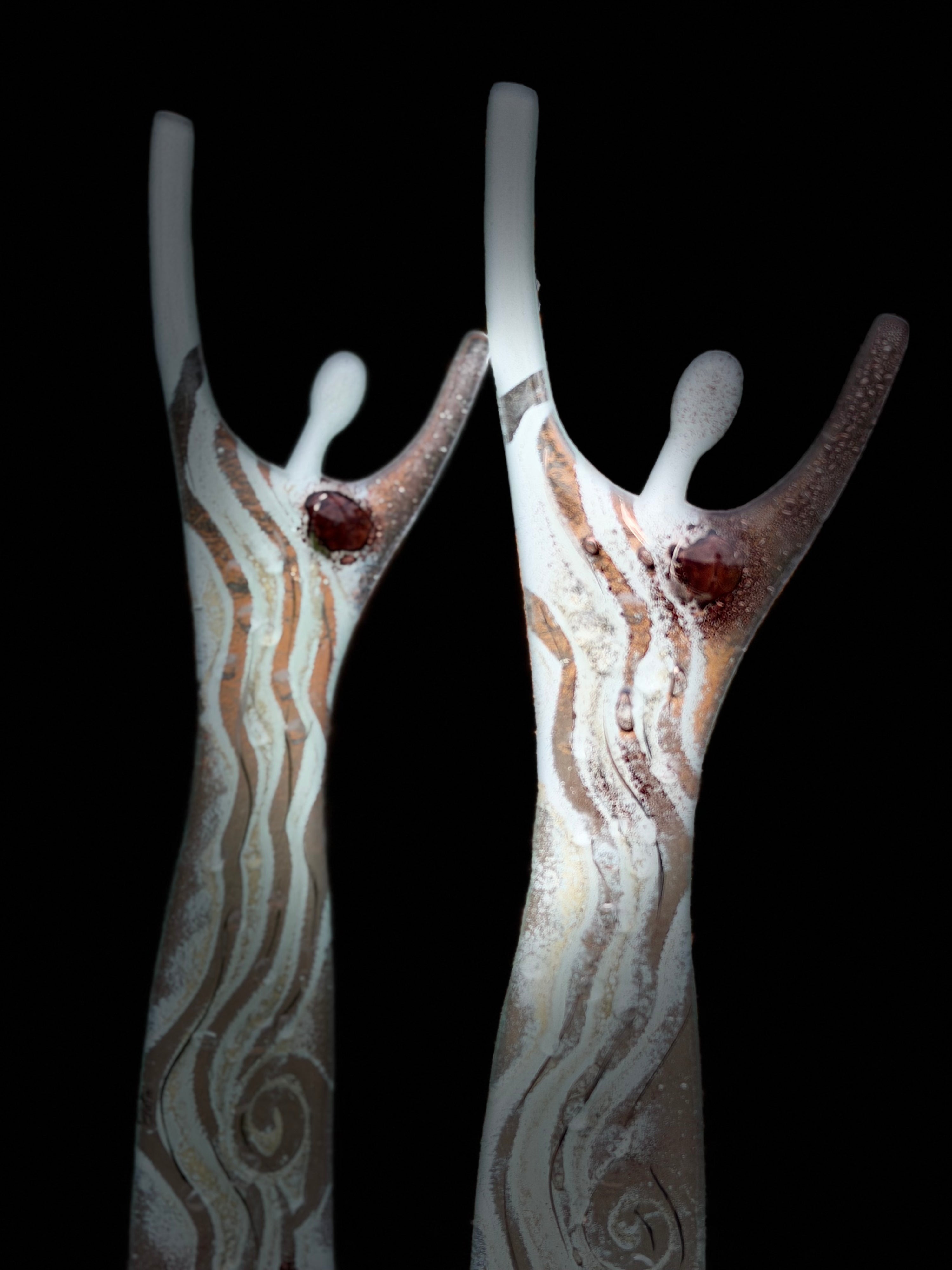 Fused Glass Statue - Crystal