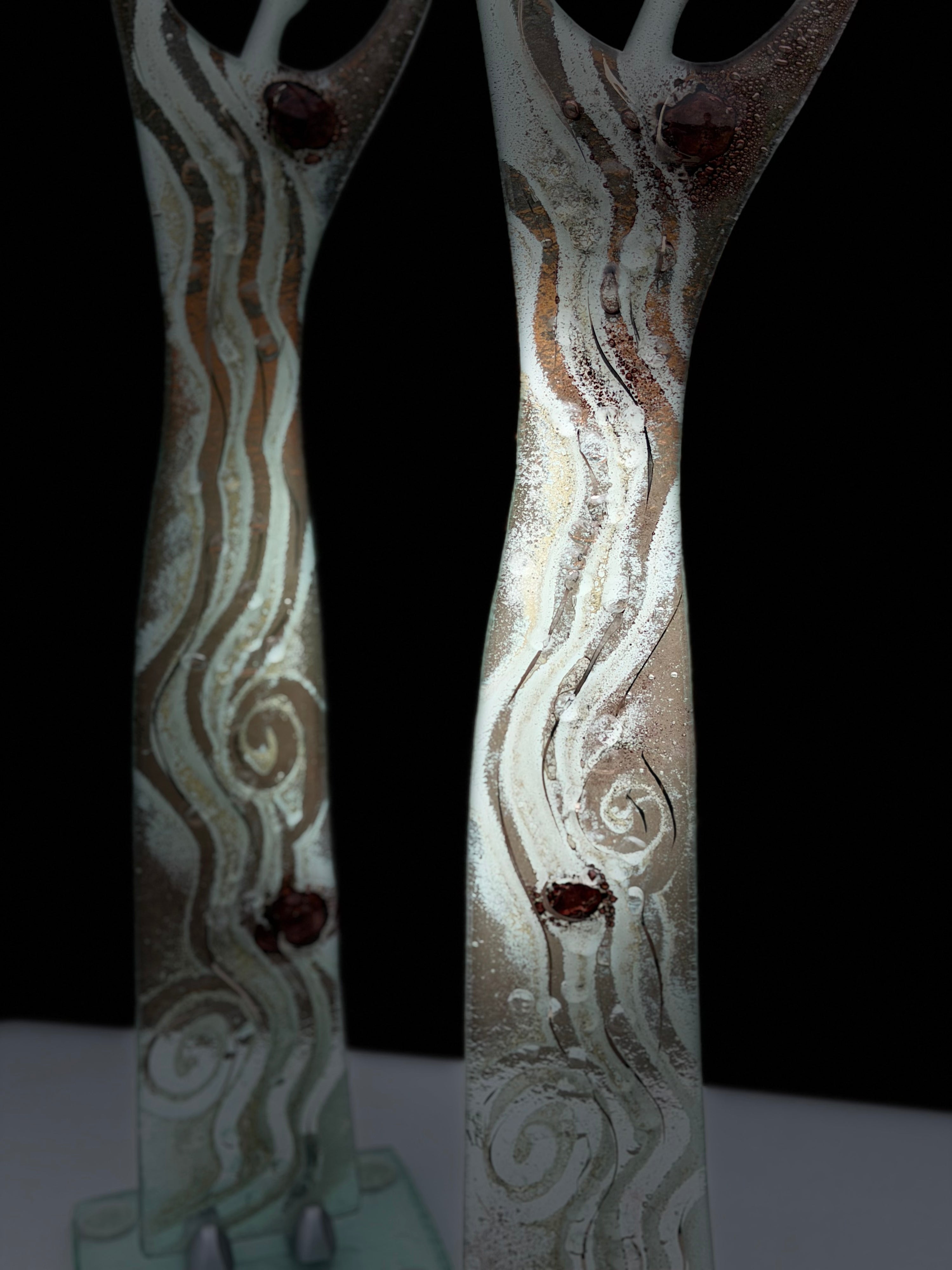 Fused Glass Statue - Crystal