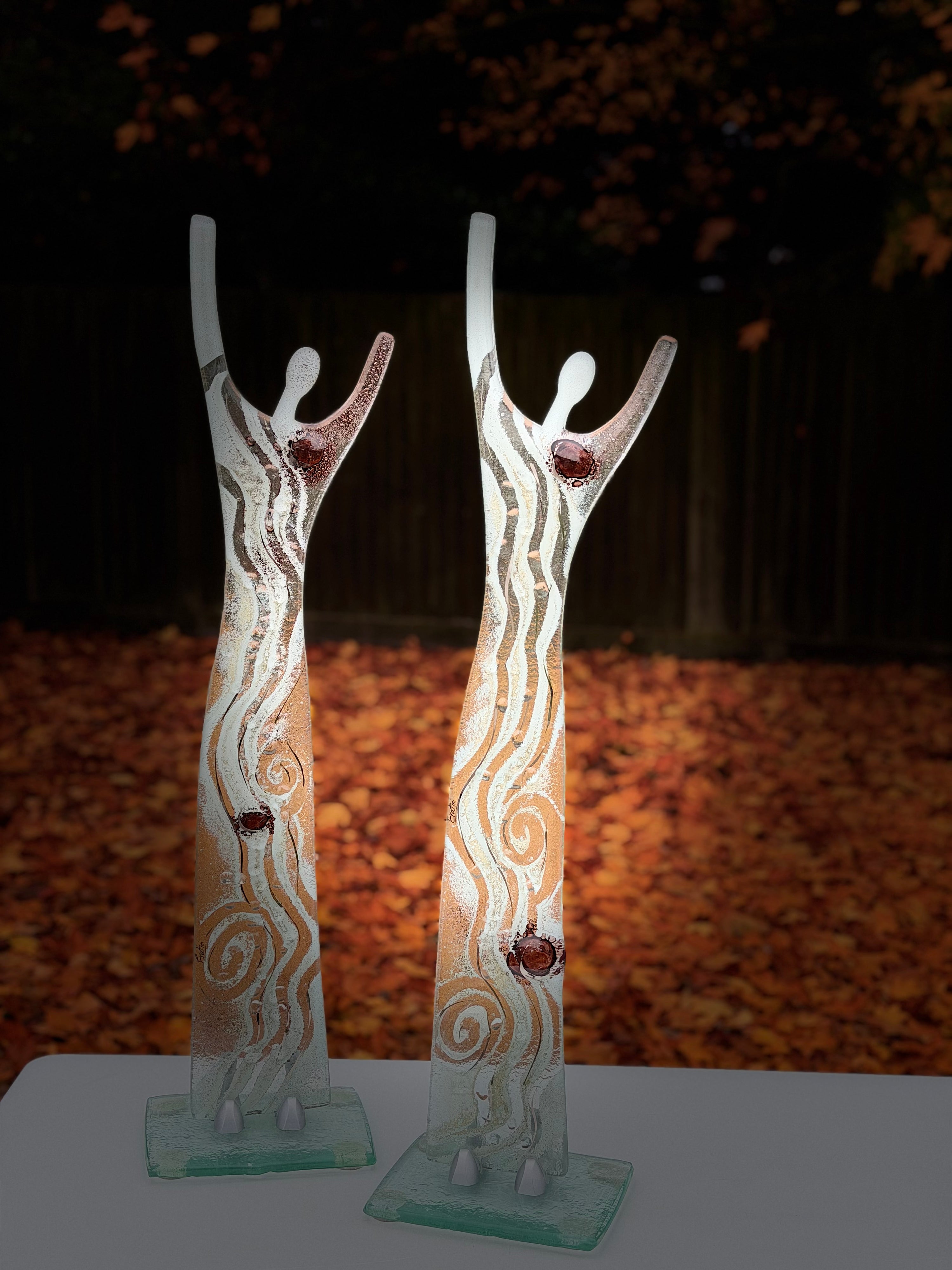 Fused Glass Statue - Crystal