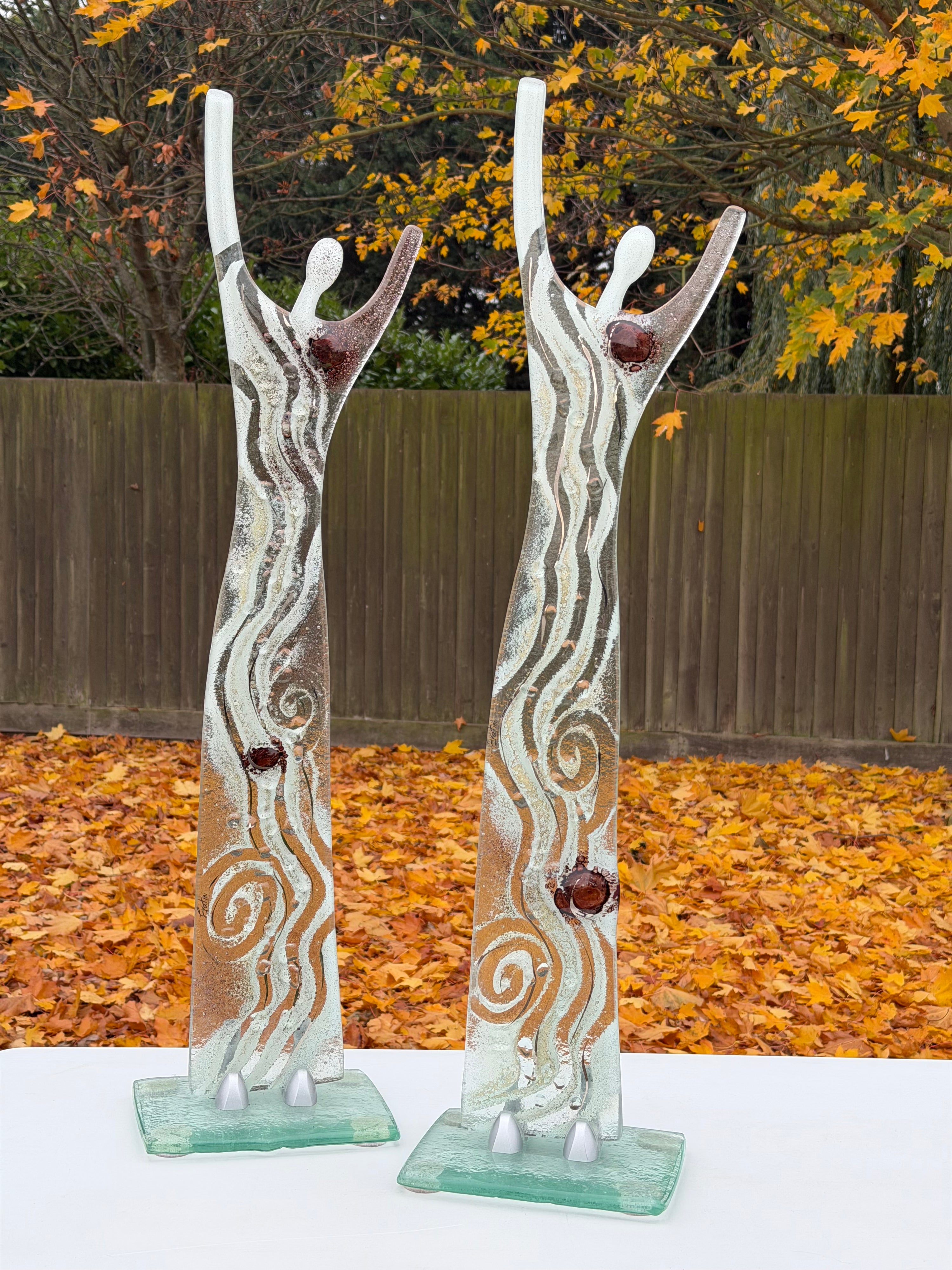 Fused Glass Statue - Crystal
