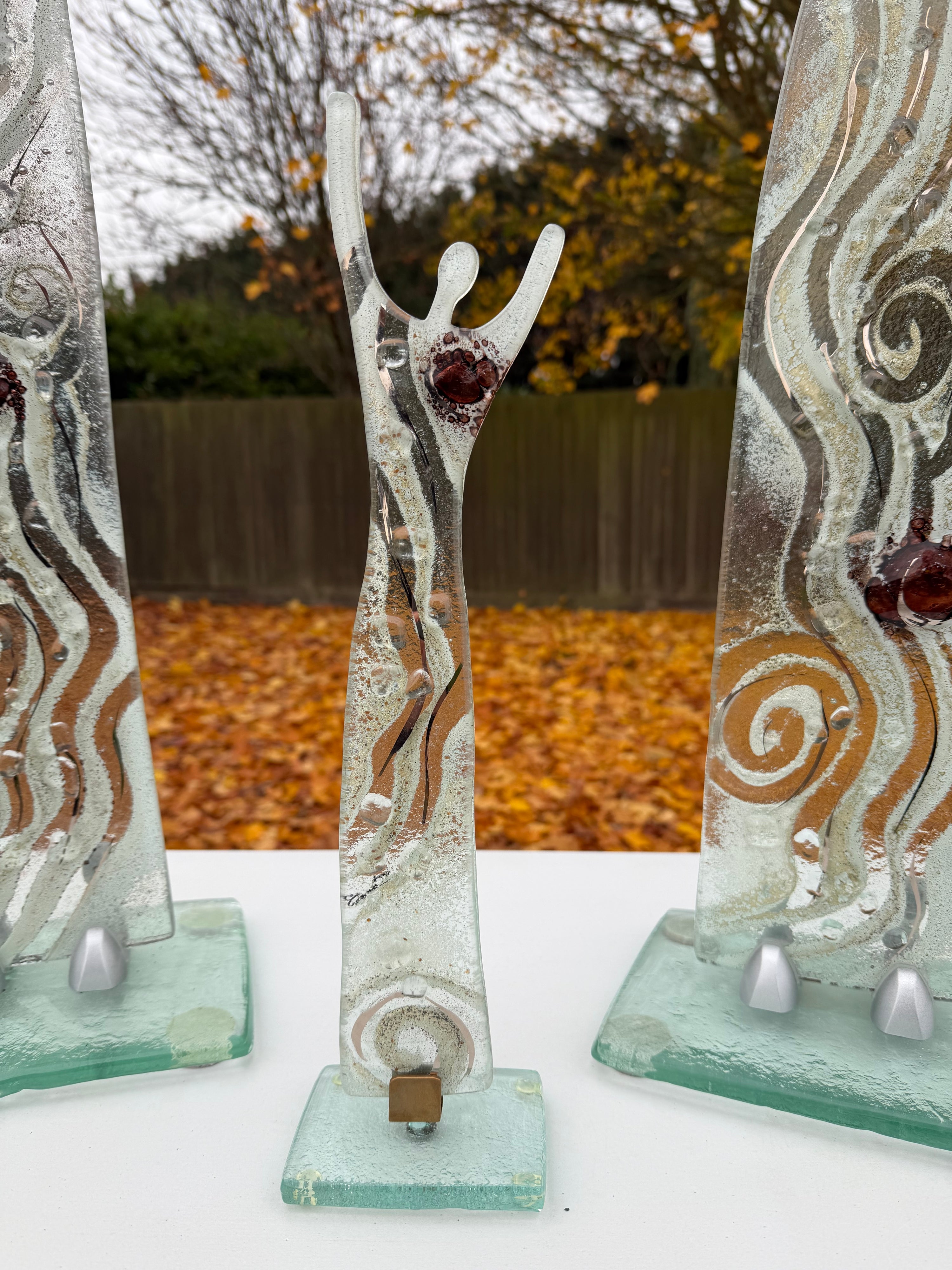 Fused Glass Statue - Crystal