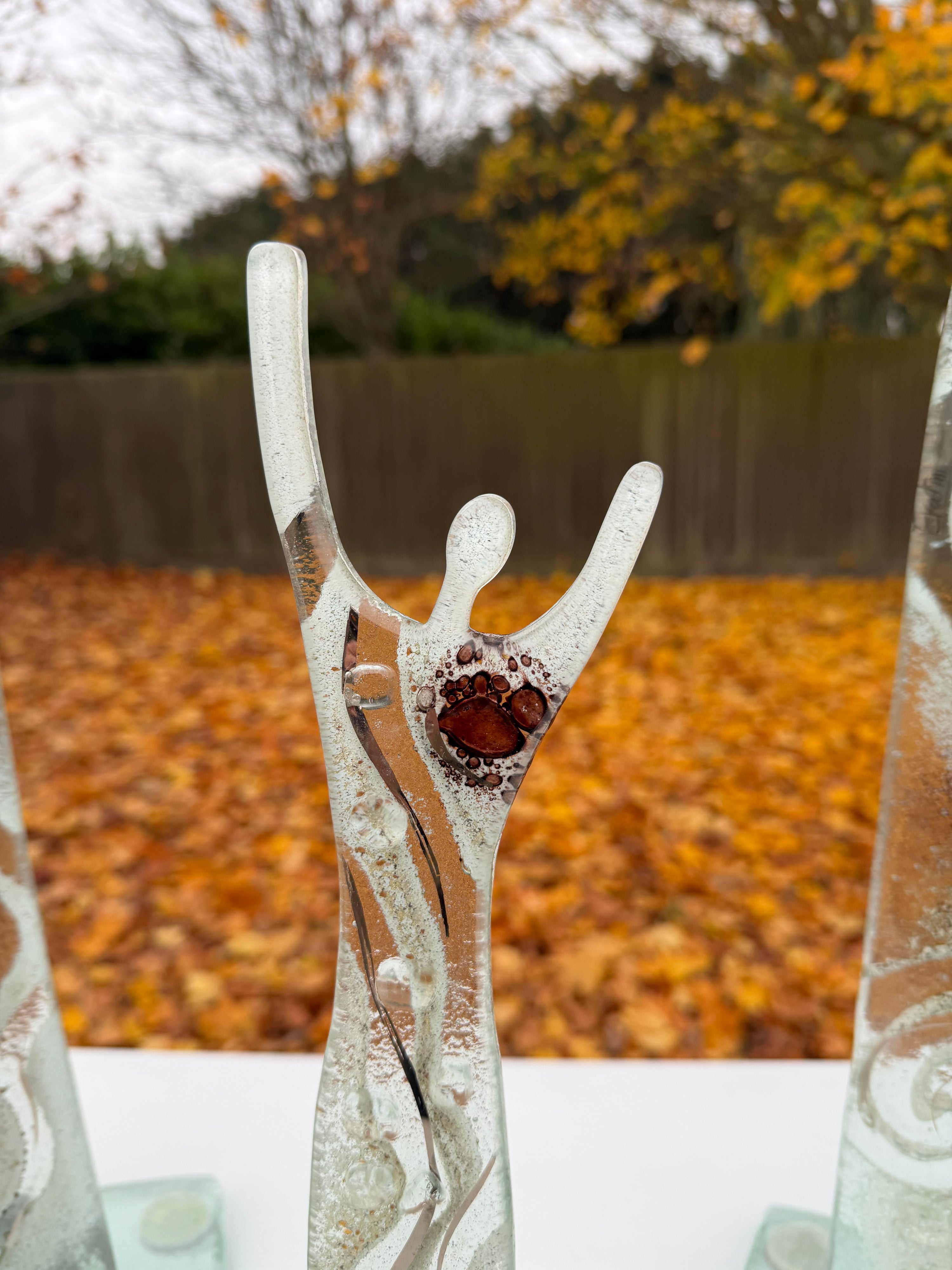 Fused Glass Statue - Crystal