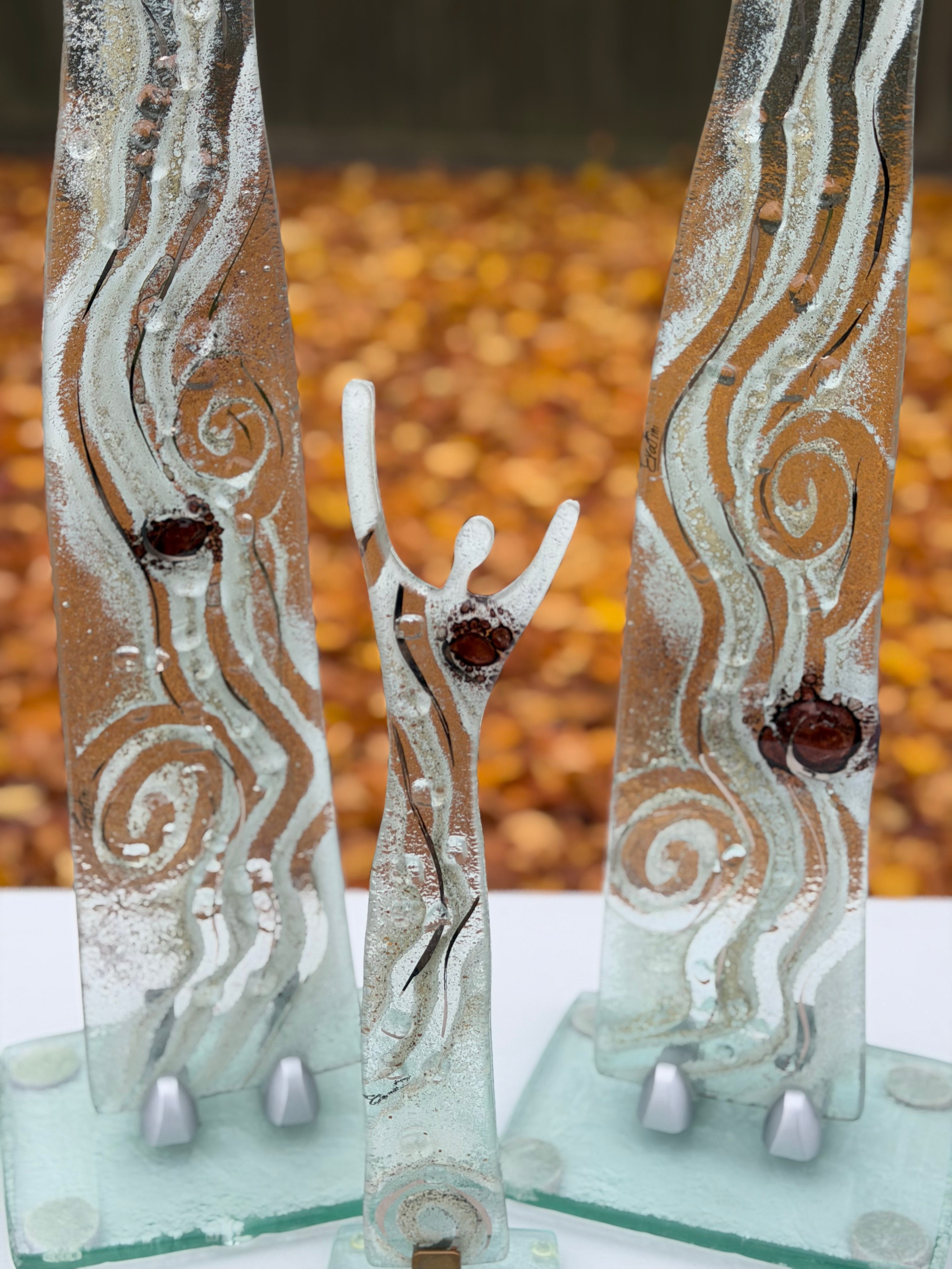 Fused Glass Statue - Crystal
