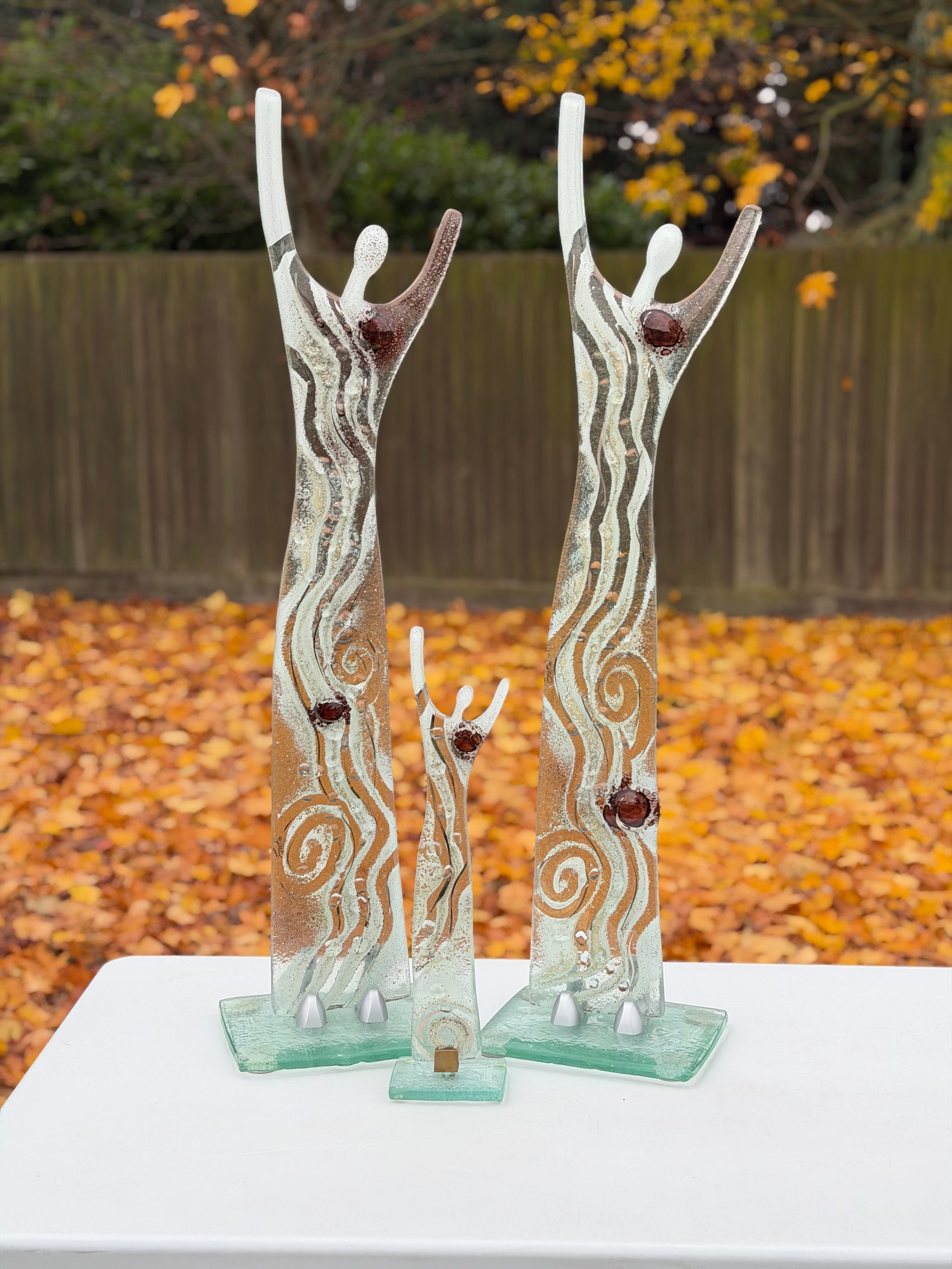 Fused Glass Statue - Crystal