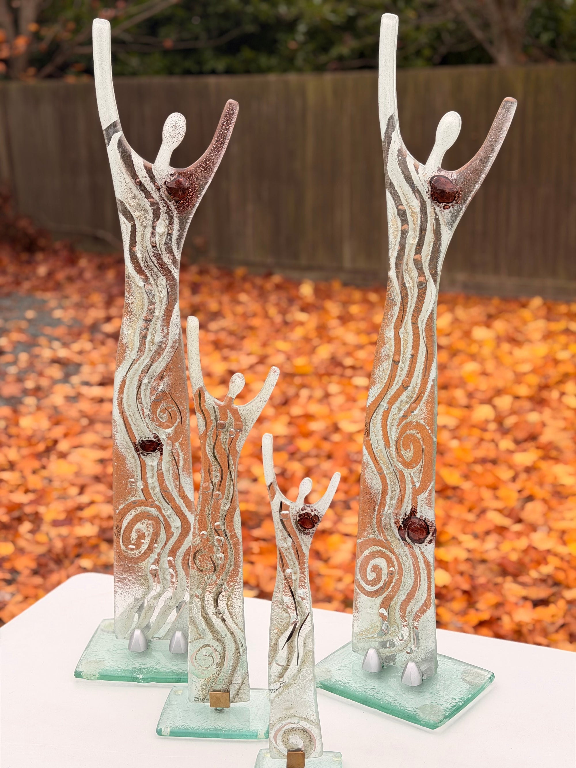 Fused Glass Statue - Crystal