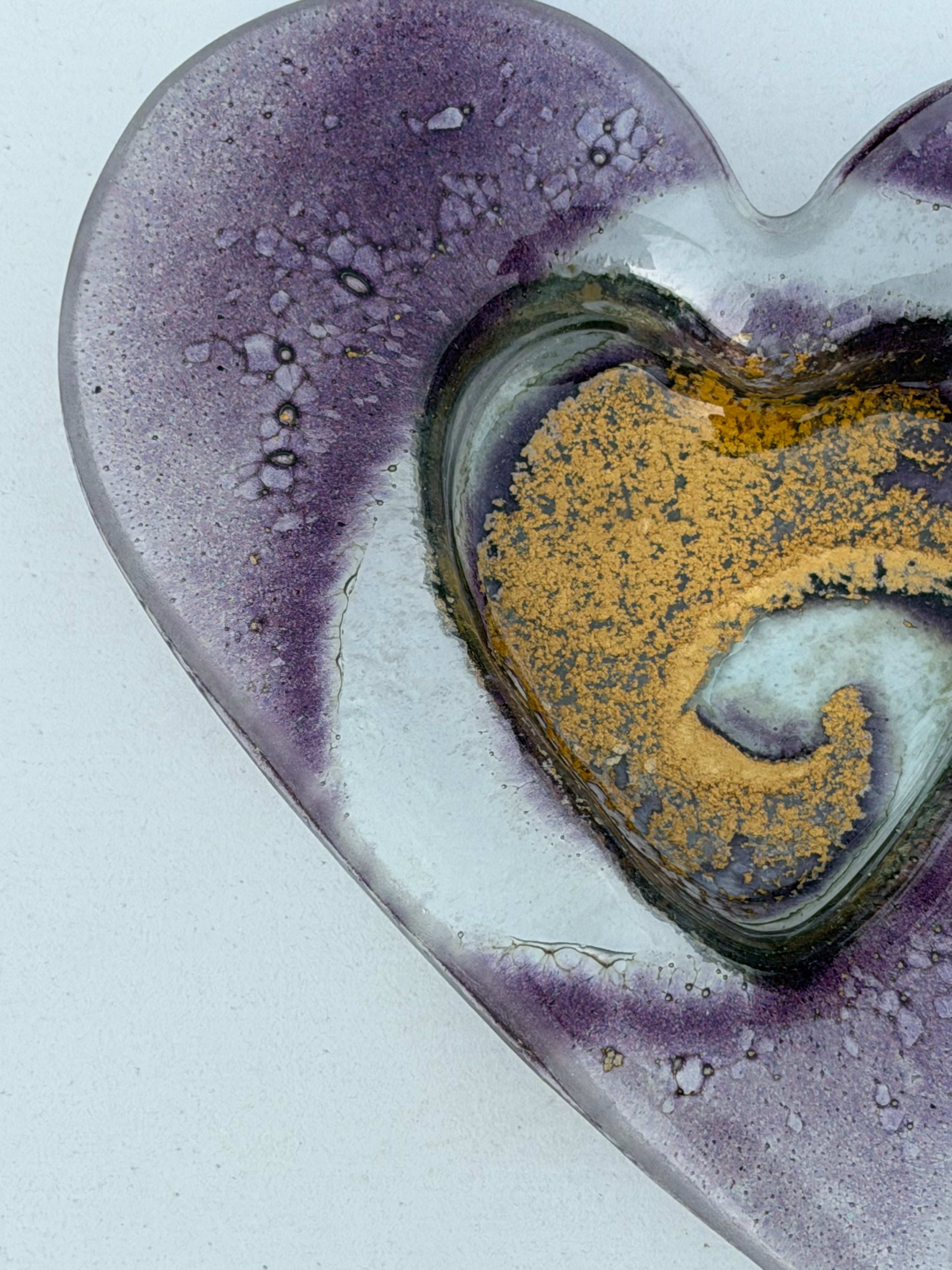 Nefeli Mauve Heart Tealight Dish