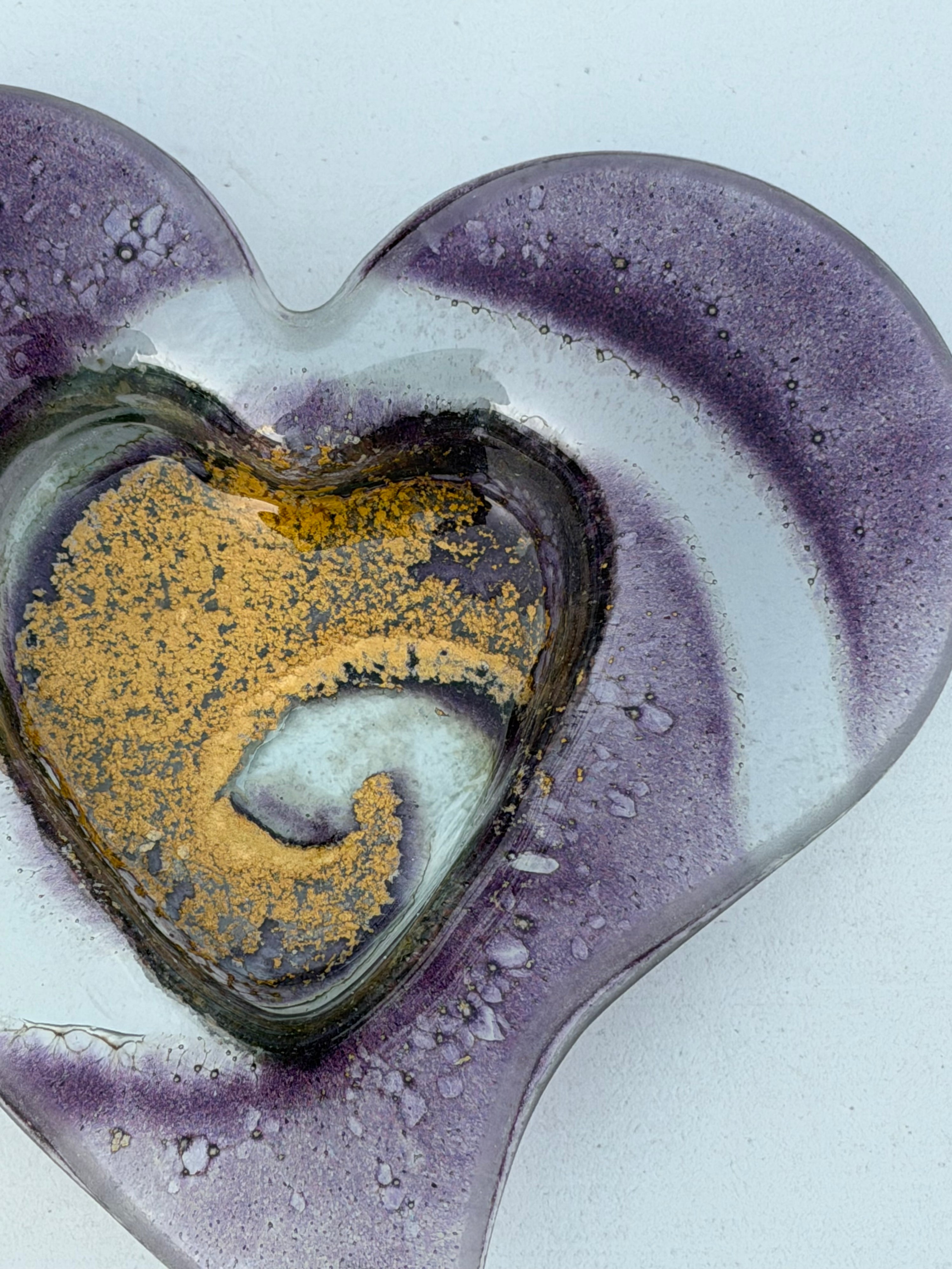 Nefeli Mauve Heart Tealight Dish