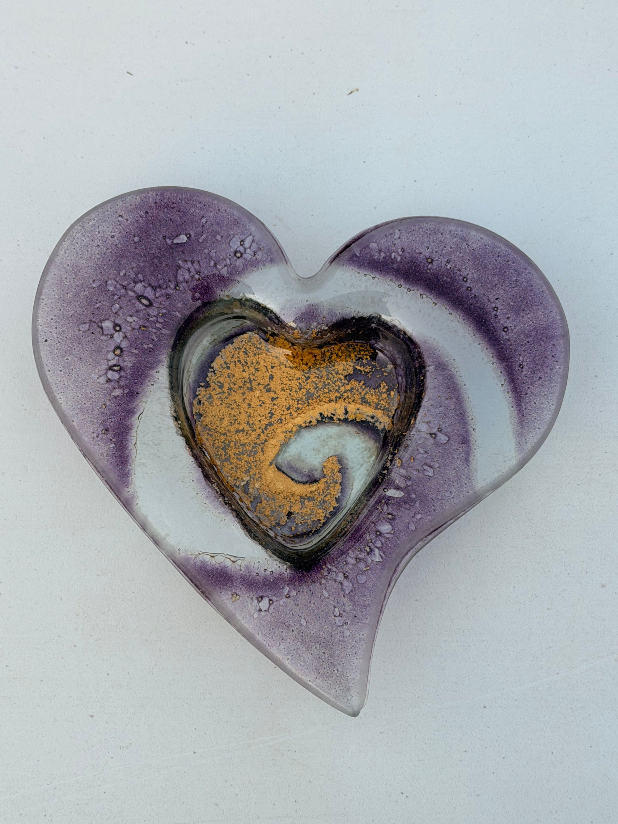 Nefeli Mauve Heart Tealight Dish