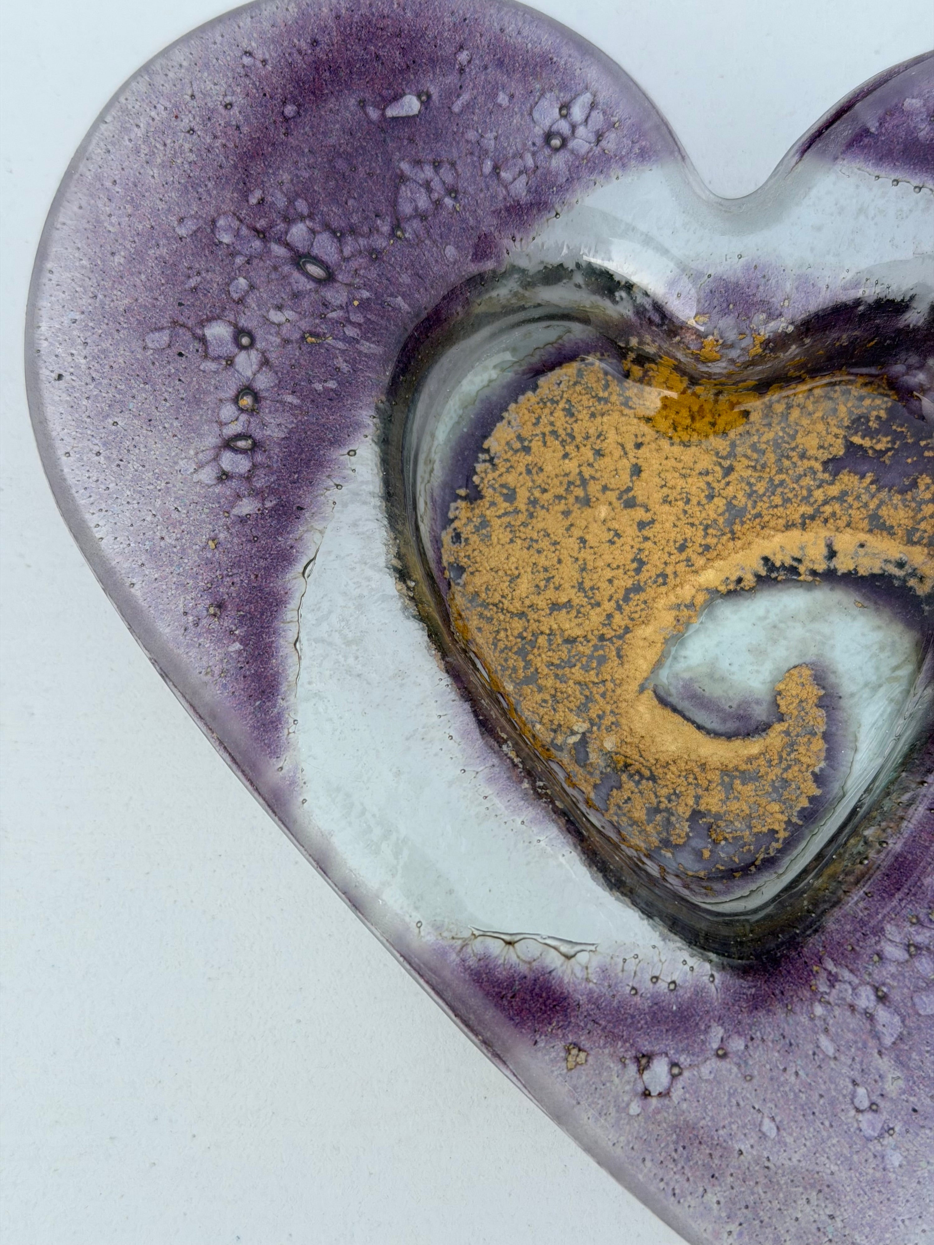 Nefeli Mauve Heart Tealight Dish