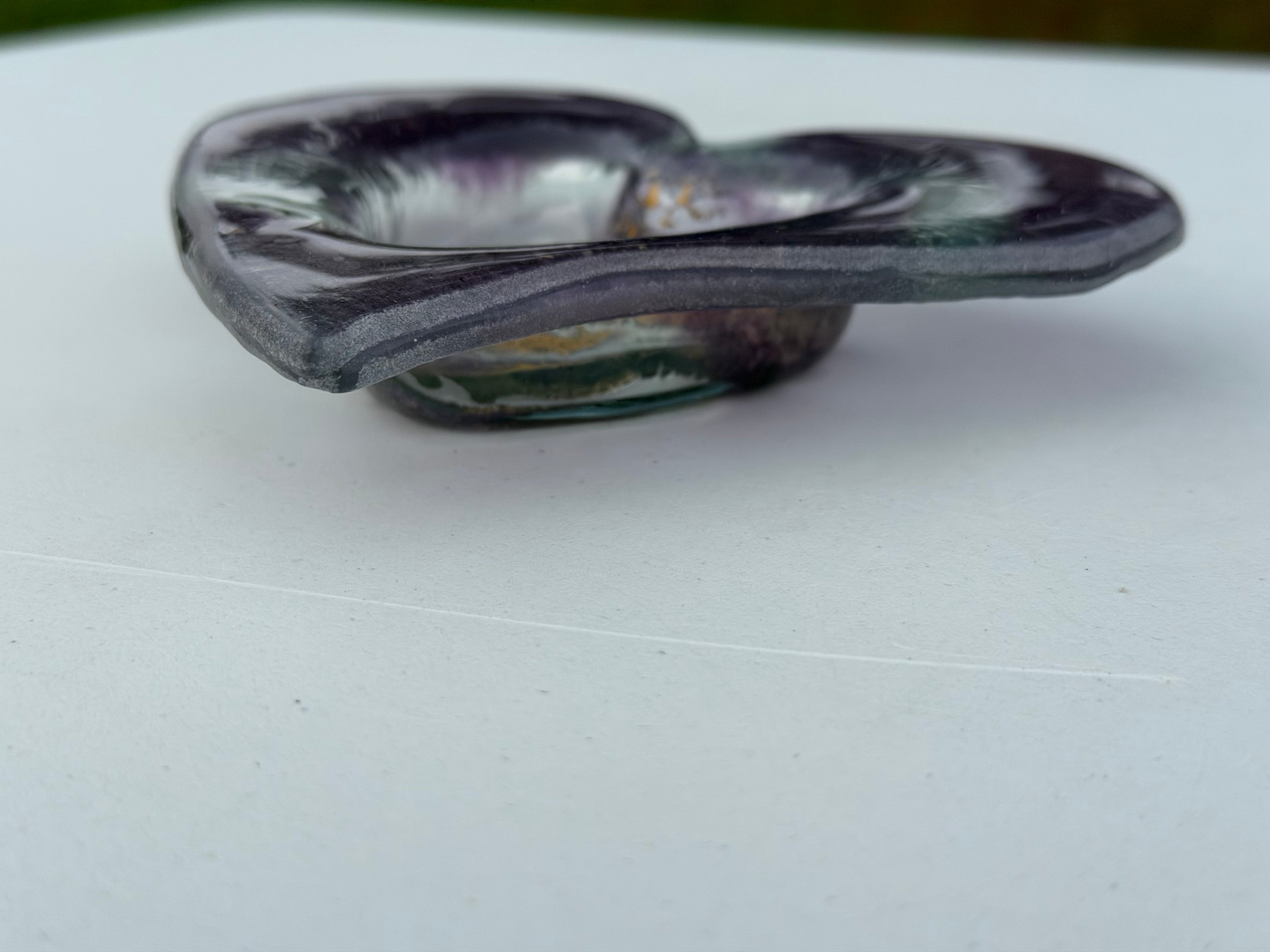 Nefeli Mauve Heart Tealight Dish