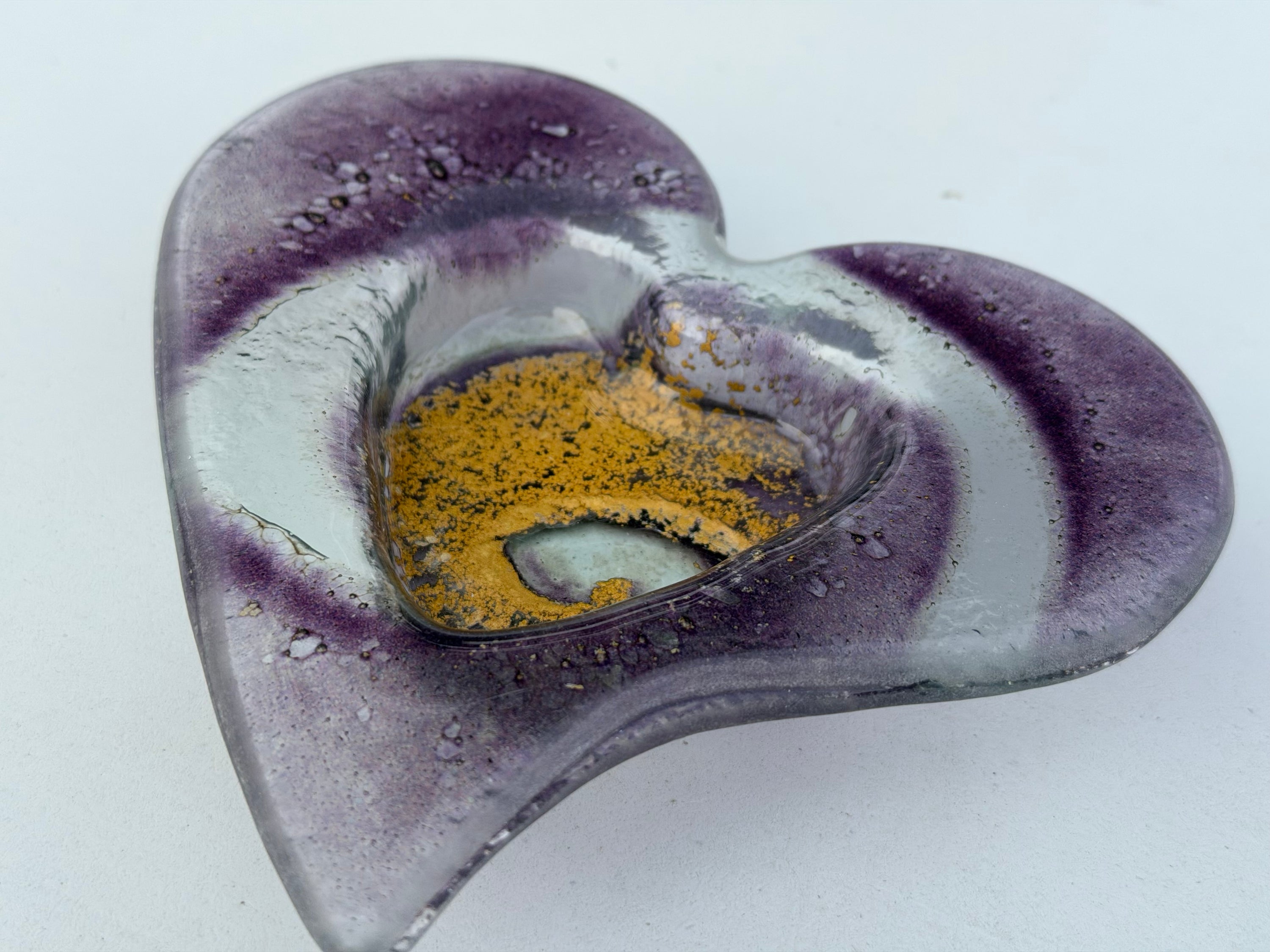 Nefeli Mauve Heart Tealight Dish