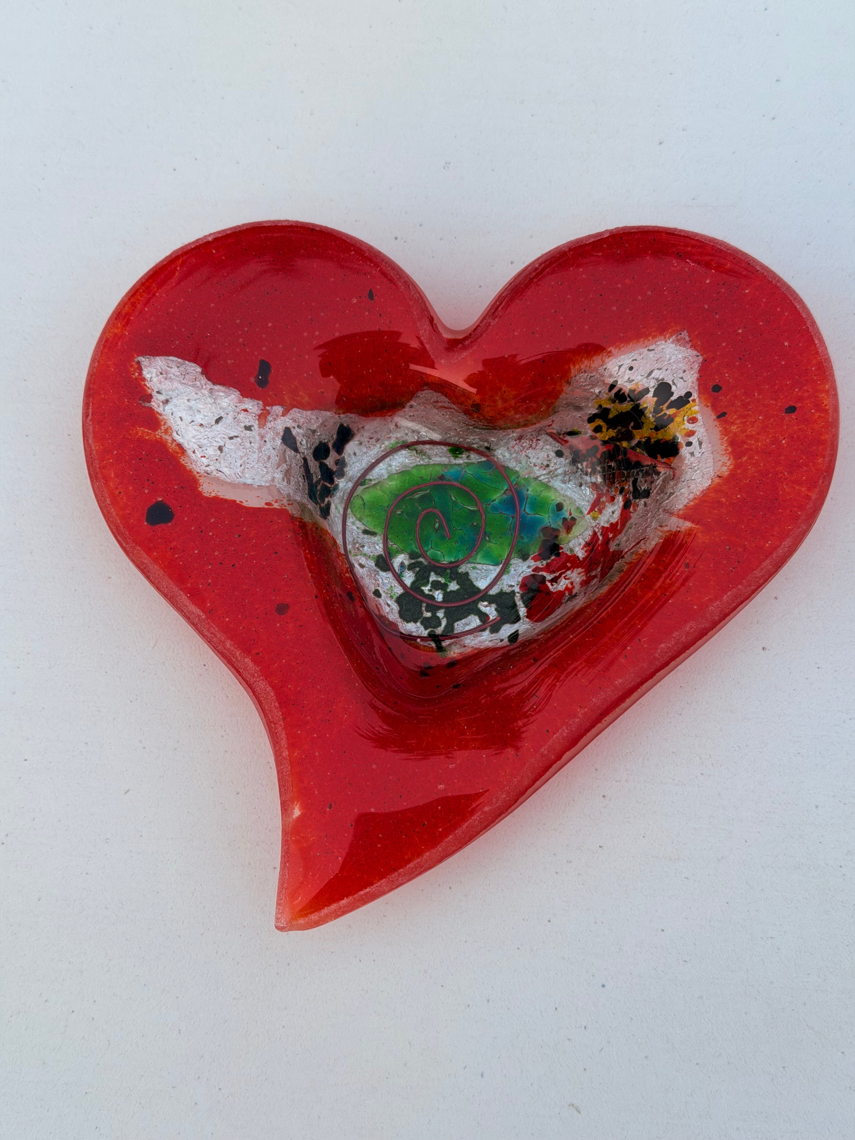 Opera Red Heart Tealight Dish