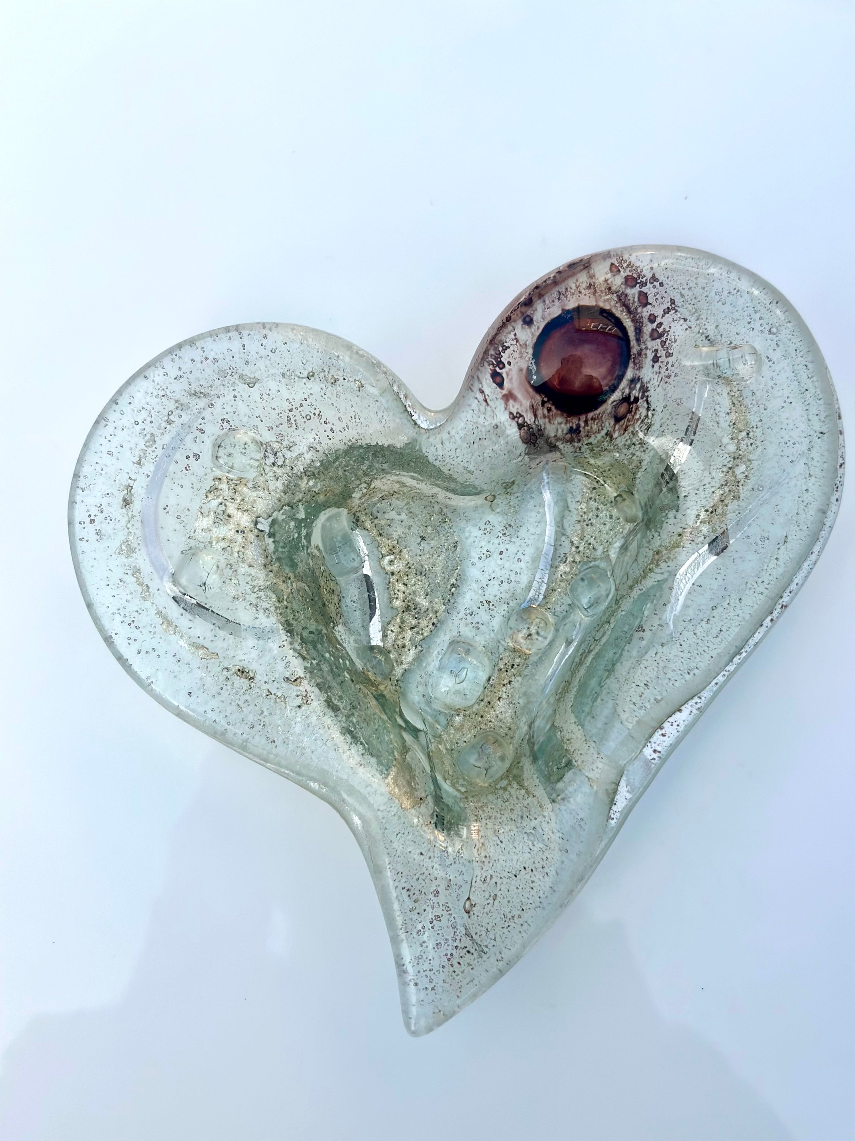 Crystal Heart Tealight Dish