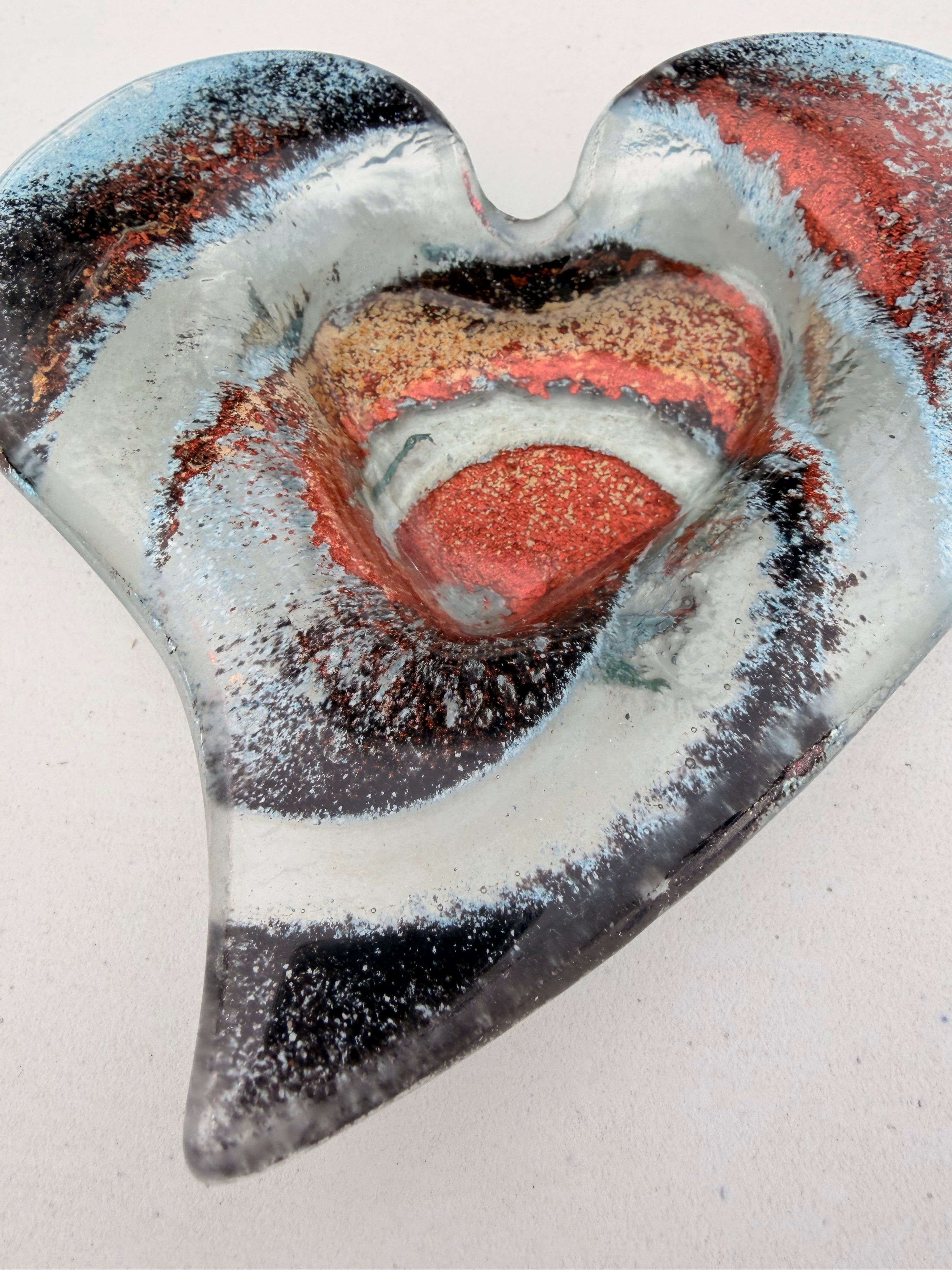 Nefeli Copper Heart Tealight Dish