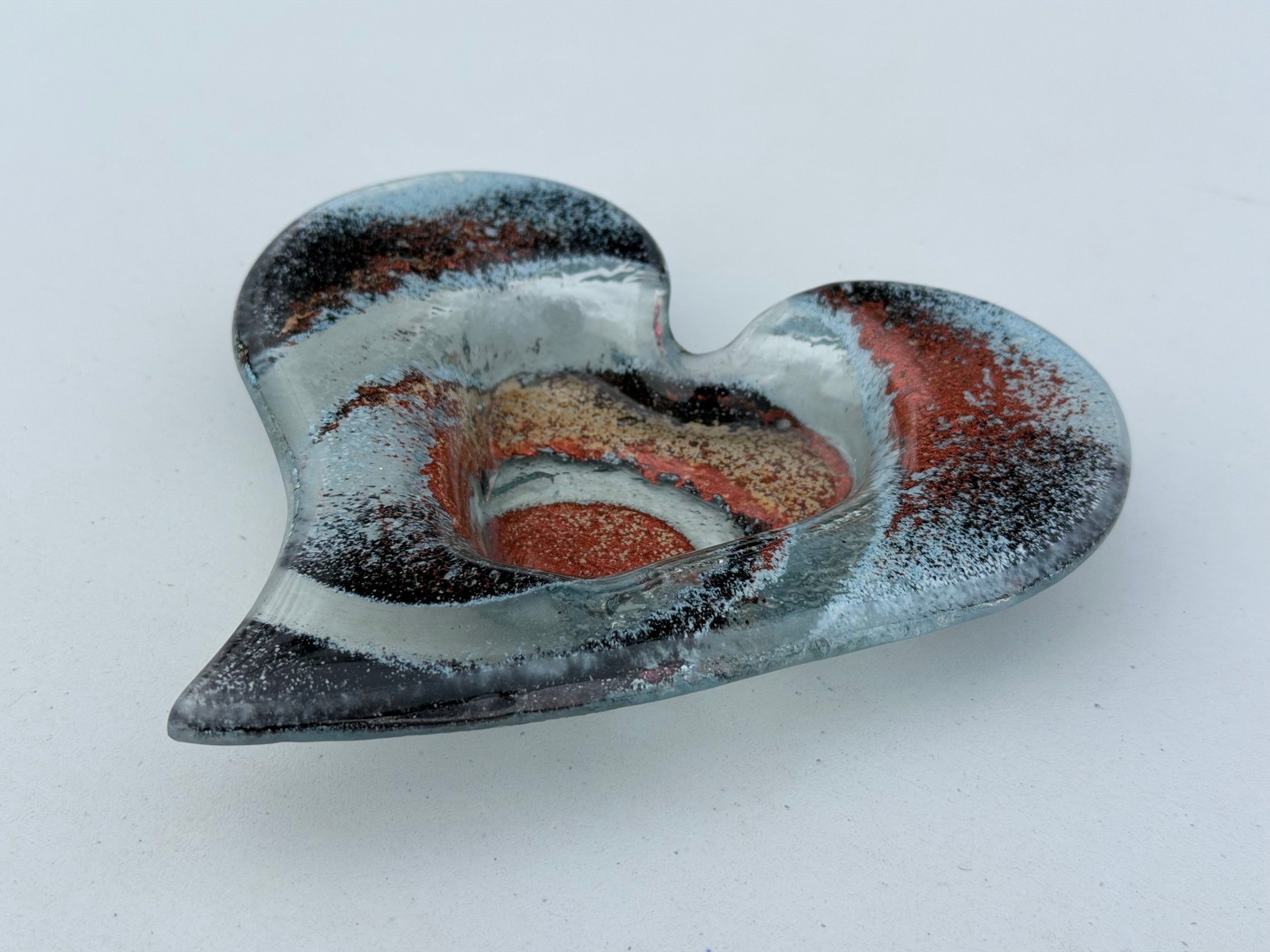 Nefeli Copper Heart Tealight Dish