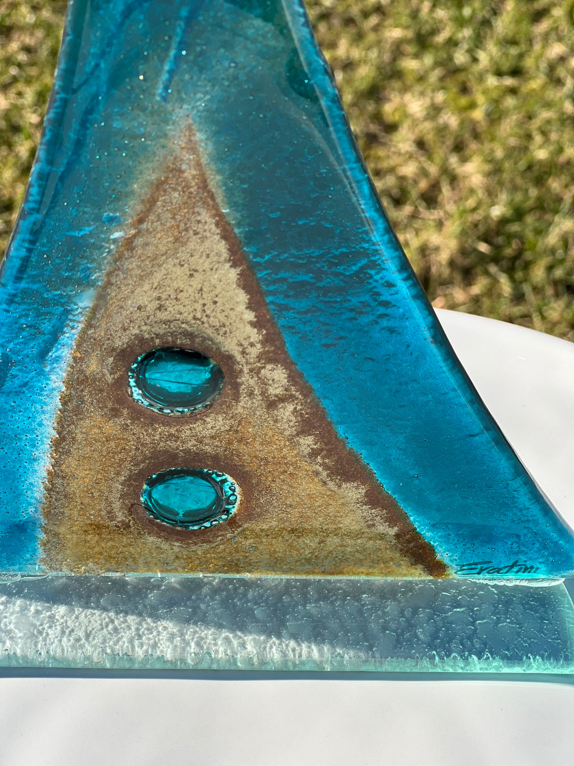 Angel - Topaz Blue & Gold